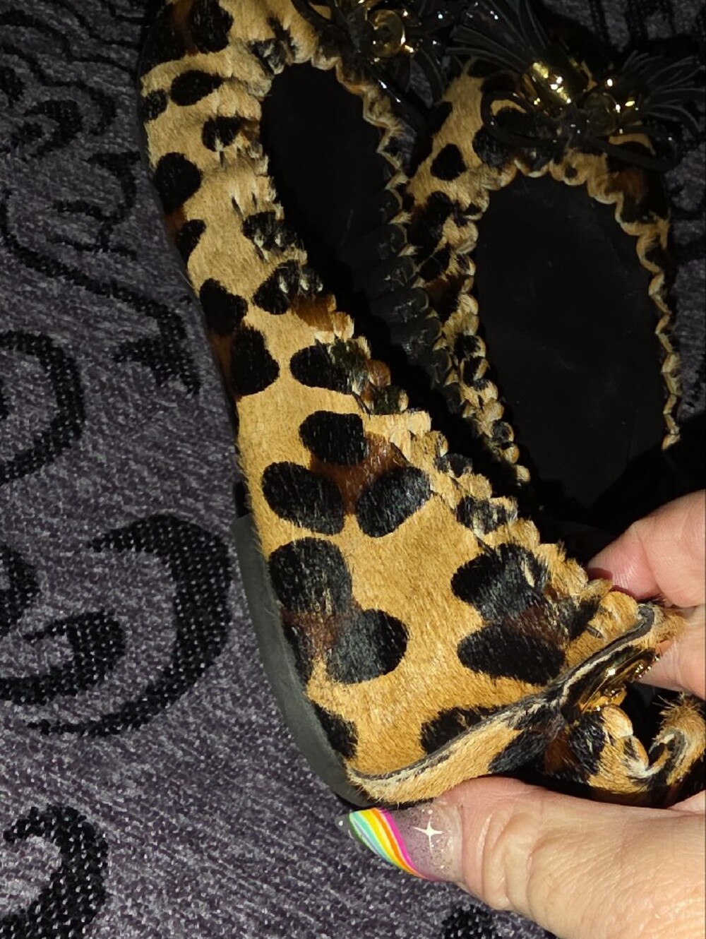 Tory Burch Tassel Ballet Flats in Brown and Black Sz 6 Says 6.5 Runs Small - Picture 8 of 16